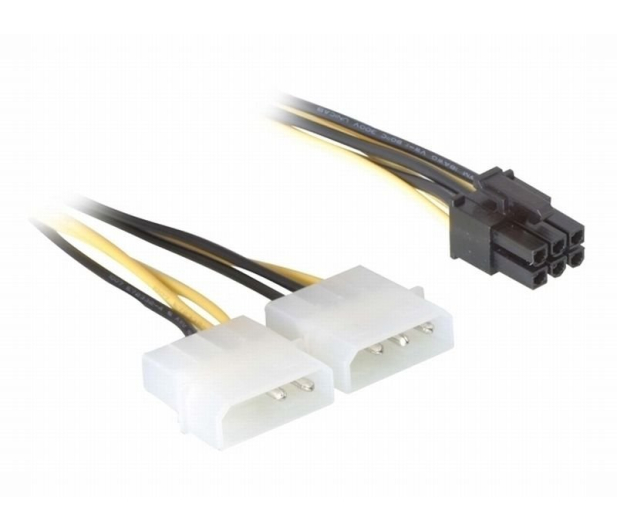 Gembird Przejściówka 2x Molex - PCIe (zasilanie grafiki) - 64469 - zdjęcie
